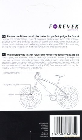 Przewodowy licznik rowerowy Forever BM-100
