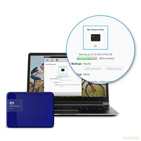 WD My Passport Ultra Dysk zewnętrzny 1TB niebieski