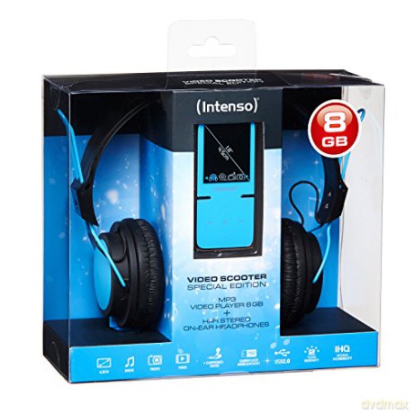 Odtwarzacz MP3 Video Intenso 8GB micro SD-HC Blue