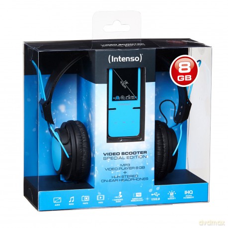 Odtwarzacz MP3 Video Intenso 8GB micro SD-HC Blue
