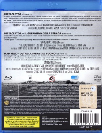 Mad Max 1-3: Mad Max / Mad Max 2: Wojownik Szos / Mad Max 3: Pod Kopułą Gromu [3xBlu-Ray]