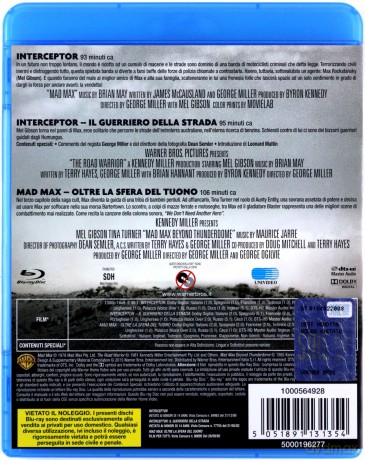 Mad Max 1-3: Mad Max / Mad Max 2: Wojownik Szos / Mad Max 3: Pod Kopułą Gromu [3xBlu-Ray]