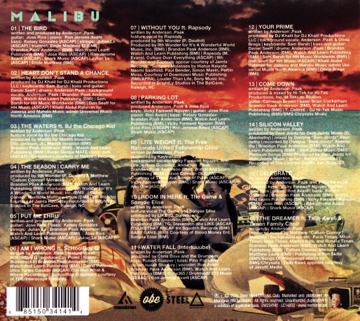 Anderson Paak: Malibu [CD]