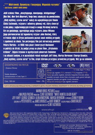 Biały myśliwy, czarne serce (Legendy Kina)[DVD]  