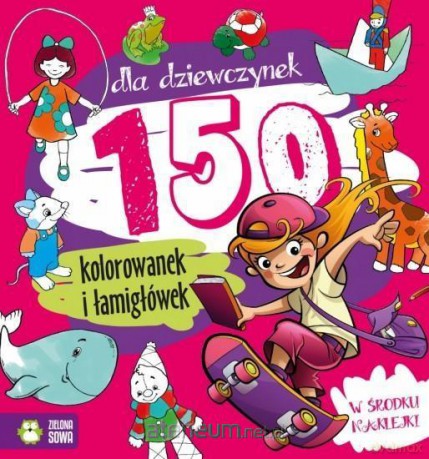 150 kolorowanek dla dziewczynek [KSIĄŻKA]