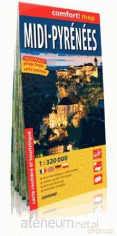 Comfort!map Midi-Pyrenees 1:320 000 (laminat)