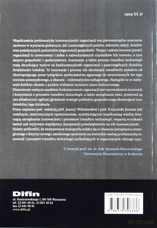 Innowacje i procesy transferu technologii - Joanna Wiśniewska, Krzysztof Janasz [KSIĄŻKA]