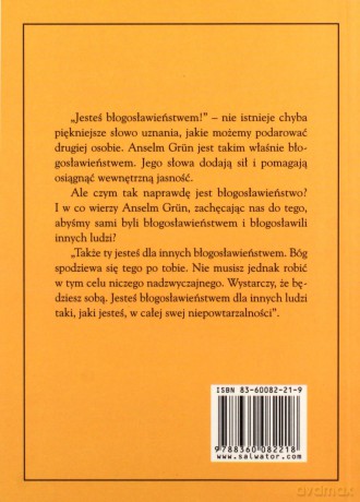 Jesteś błogosławieństwem - Anselm Grn [KSIĄŻKA]