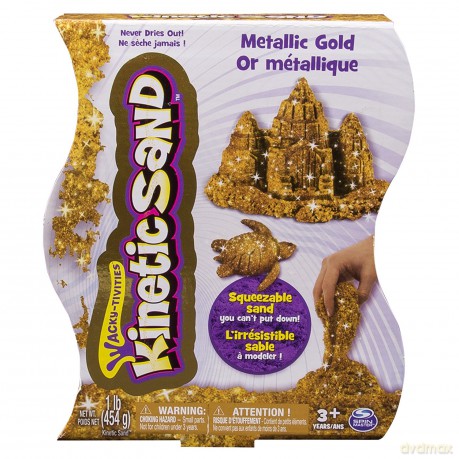 Kinetic Sand - metaliczny piasek (złoty) 454 g