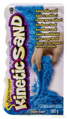 Kinetic Sand - neonowy piasek 680 g - niebieski
