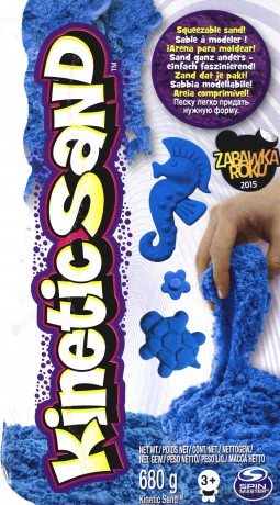 Kinetic Sand - neonowy piasek 680 g - niebieski