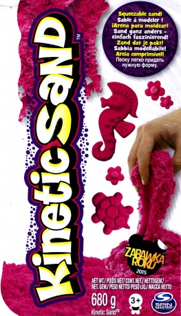 Kinetic Sand - neonowy piasek 680 g - różowy