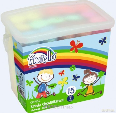 Kreda chodnikowa 7 kolorów 15 szt