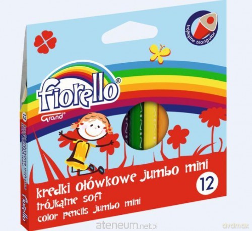Kredki Super Soft Jumbo mini 12 kolorów