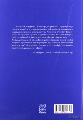 Logopedia. Standardy postępowania logopedycznego. [KSIĄŻKA]