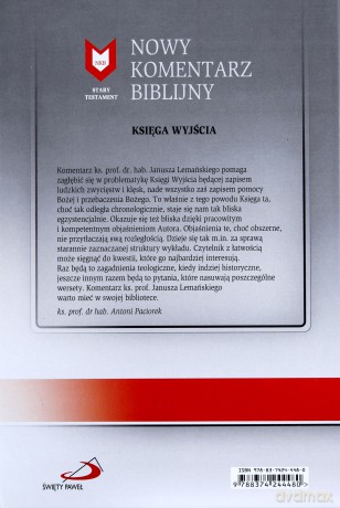 Nowy komentarz biblijny Stary Testament (Tom 2) Księga Wyjścia - Janusz Lemański [KSIĄŻKA]