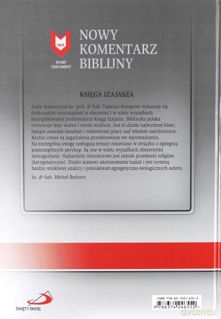 Nowy komentarz biblijny Stary Testament (Tom 22/1) Księga Izajasza 1-12 - Tadeusz Brzegowy [KSIĄŻKA]