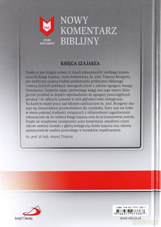 Nowy komentarz biblijny Stary Testament (Tom 22/2) Księga Izajasza 13-39 - Tadeusz Brzegowy [KSIĄŻKA]