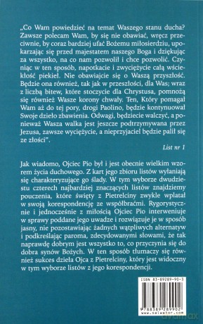 Ojciec Pio. Wzór życia duchowego. Listy [KSIĄŻKA]