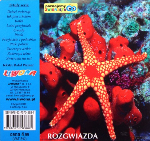 Poznajemy zwierzęta. Zwierzęta morskie - Rafał Wejner [KSIĄŻKA]