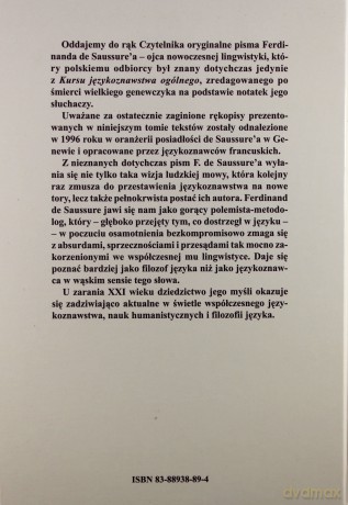 Szkice z językoznawstwa ogólnego - Ferdinand de Saussure [KSIĄŻKA]