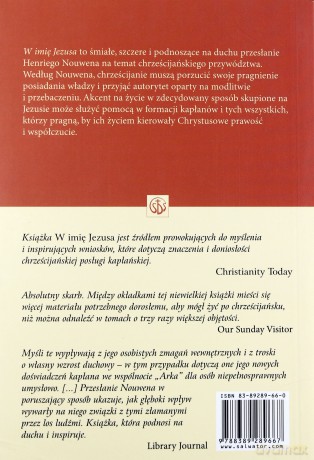 W imię Jezusa - Henri J. M. Nouwen [KSIĄŻKA]