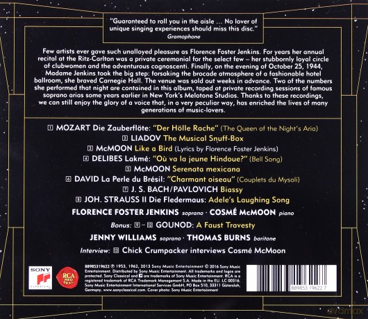 Florence Foster Jenkins: Florence Foster Jenkins [CD]