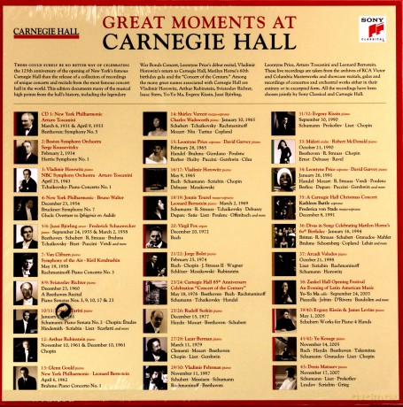 Great Moments at Carnegie Hall [43CD]
