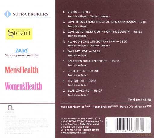 Kuba Stankiewicz: The Music Of Bronisław Kaper [CD]