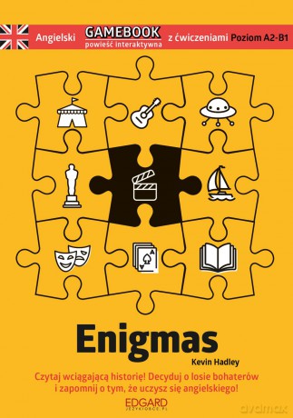 Angielski gamebook z ćwiczeniami Enigmas - Kevin Hadley [KSIĄŻKA]