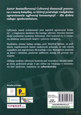 Cyberchoroby. Jak cyfrowe życie rujnuje nasze zdrowie - Manfred Spitzer [KSIĄŻKA]