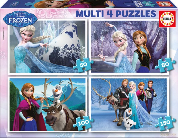 EDUCA 4 w 1 Kraina Lodu [PUZZLE]