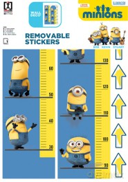 Naklejki marka wzrostu Minionki 50x70 cm