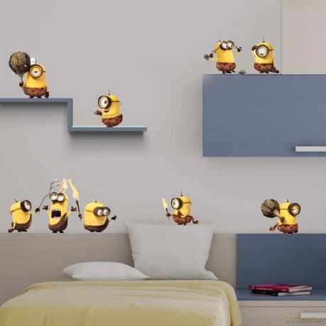 Naklejki Minionki prehistoria a4
