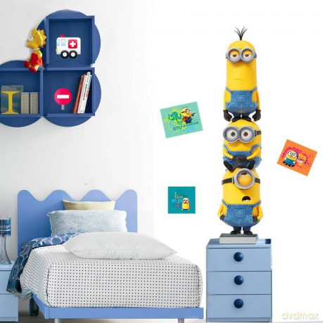 Naklejki Minionki trio a3