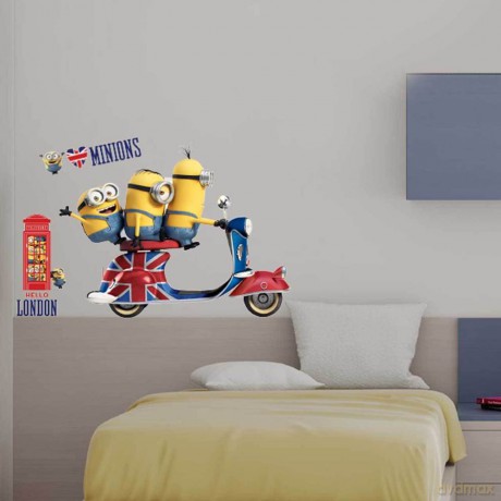 Naklejki Minionki vespa 50x70 cm