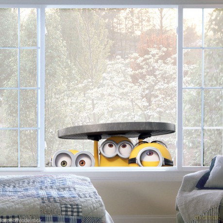 Naklejki na szybę Minionki właz 24x34