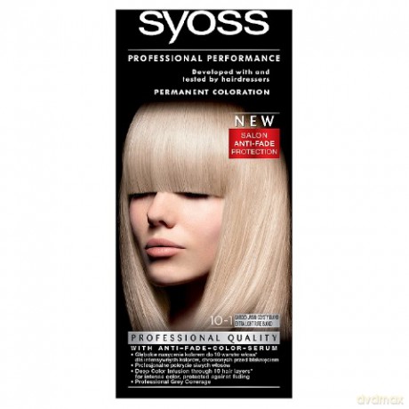 Schwarzkopf Syoss Farba do włosów 10-1 Bardzo Jasny Czysty Blond 1op.