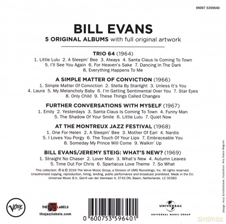 Bill Evans: 5 Original Albums: Verve [5CD]