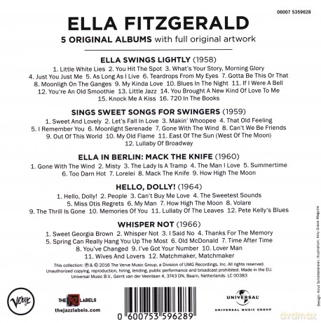 Ella Fitzgerald: 5 Original Albums: Verve [5CD]