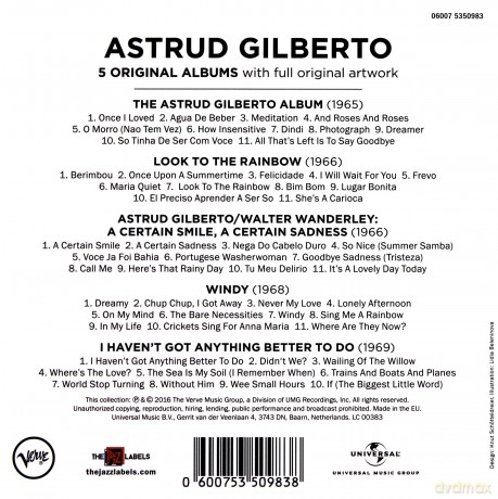Astrud Gilberto: 5 Original Albums: Verve [5CD]