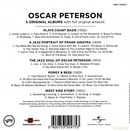 Oscar Peterson: 5 Original Albums: Verve [5CD]