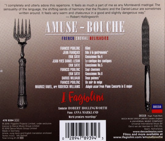 I Fagiolini: Amuse-Bouche [CD]