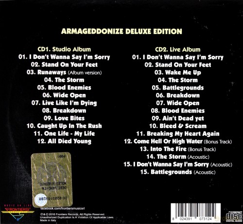 Eclipse: Armageddonize (Deluxe Edition) (digipack) [2CD]