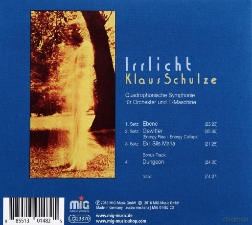 Klaus Schulze: Irrlicht  [CD]