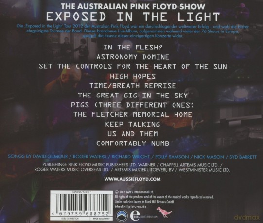 Australian Pink Floyd Show: Exposed in the Light [CD]