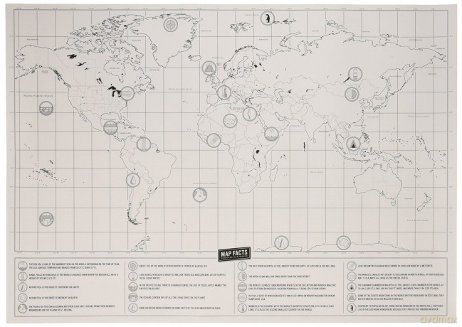 Mapa Świata Zdrapka dla Podróżnika Deluxe (EN) [PLAKAT]