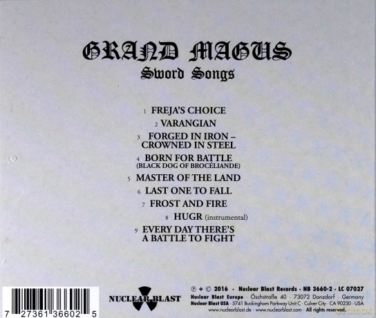 Grand Magus: Sword Songs [CD]