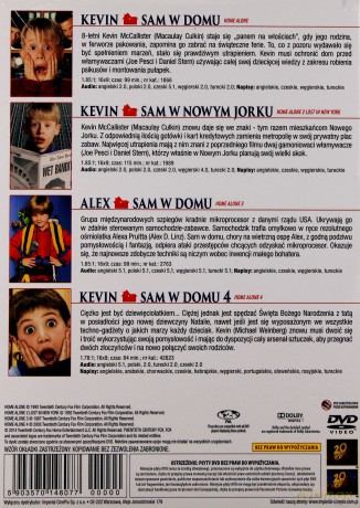 Home Alone Kolekcja: Kevin sam w domu / Kevin sam w Nowym Jorku / Alex sam w domu / Kevin sam w domu 4 BOX [4DVD]