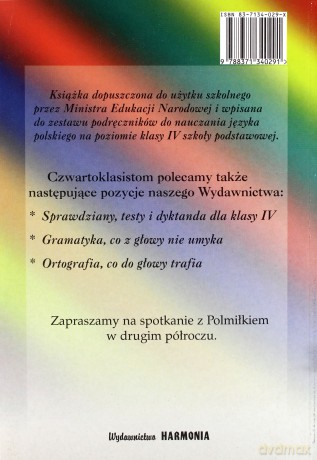 W krainie słowa dla klasy 4. Część 1 [KSIĄŻKA]